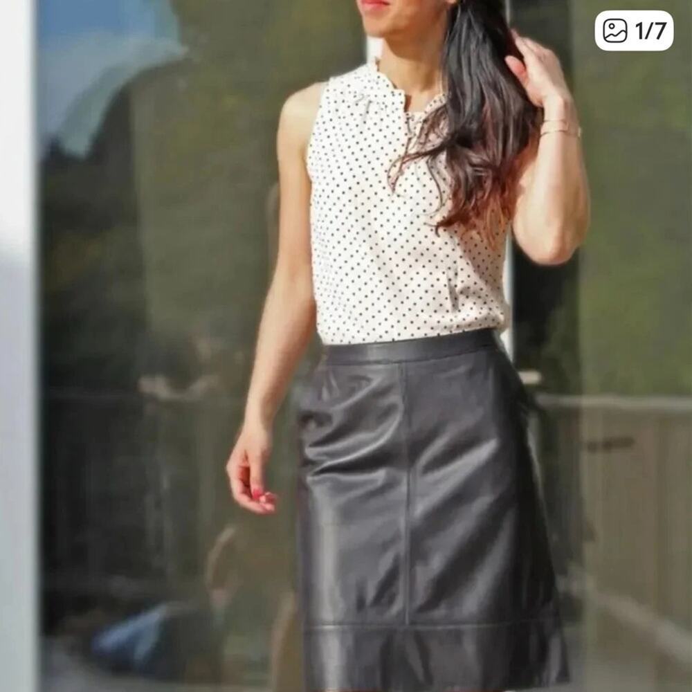 41 Hawthorn Cream Polka Dot Sleeveless Blouse